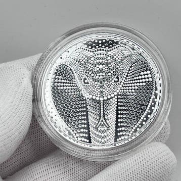 Niue. 5 Dollars 2025 – Year of the Snake – 2 oz Silver coin