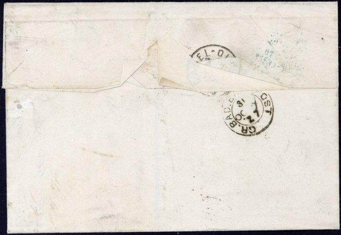 Pruisen 1861 - Prachtstukken met blauw Bahnpost-Ra3 Berlin, Postzegels en Munten, Postzegels | Europa | Duitsland
