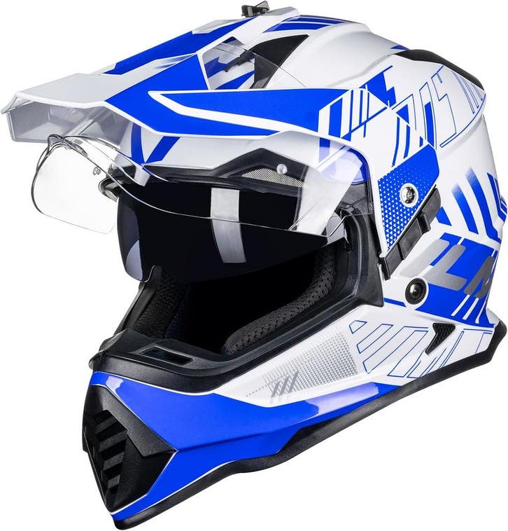 ILM WS902 Crosshelm Zonnevizier | 34% Korting (motorhelm), Motoren, Kleding | Motorhelmen, Integraalhelm, Tweedehands, Overige merken