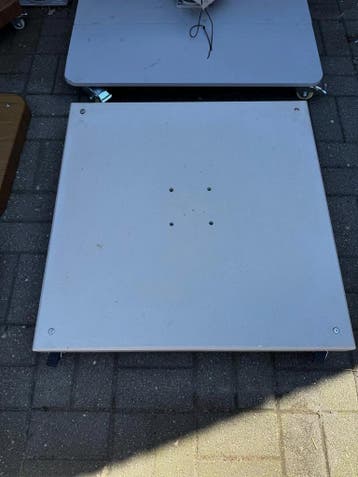 Parasolvoet graniet 80x80cm - 130kg wit (Parasol toebehoren), Ophalen of Verzenden, Nieuw, Parasolvoet