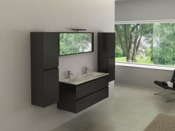Veiling - badkamermeubel incl. spiegel/kranen 120x45,5cm, Huis en Inrichting, Badkamer | Badkamermeubels, Nieuw