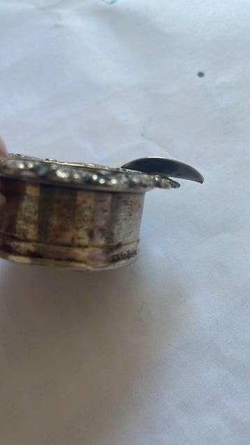 Asbak - .800 zilver - zilveren asbak