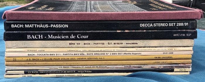 Jean Sebastien Bach - 12 x albums (inc. 3 box sets) - Six, Cd's en Dvd's, Vinyl Singles