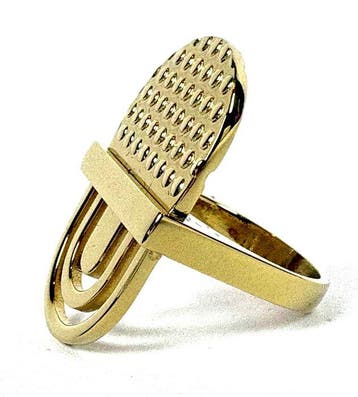 Alessi - Staal, gecoat met hypoallergeen PVD, goud (S) -