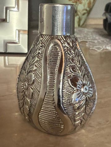 Parfumfles - .950 zilver, .800 zilver - Parfumflesje in