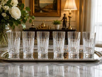 Cristal de Sevres - Verre à eau (6) - Cristal, Antiek en Kunst