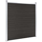 vidaXL Schuttingpaneel 180x186 cm HKC zwart, Verzenden