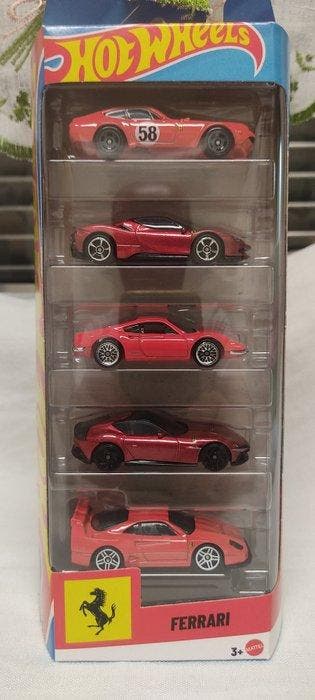 Hot Wheels, Mattel 1:64 - Modelauto (16) - Pack Ferrari, Nieuw
