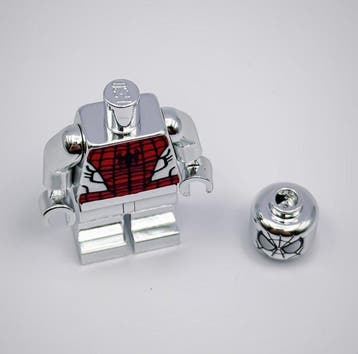 Lego Minifiguur - DC Comics - Chrome Silver Spiderman, Kinderen en Baby's, Nieuw