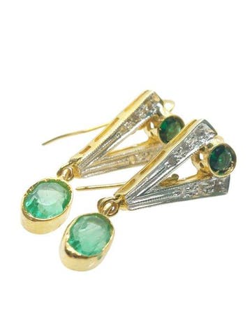 Zonder minimumprijs - Oorbellen - 9 kt. Zilver, Geel goud, Handtassen en Accessoires, Oorbellen, Nieuw