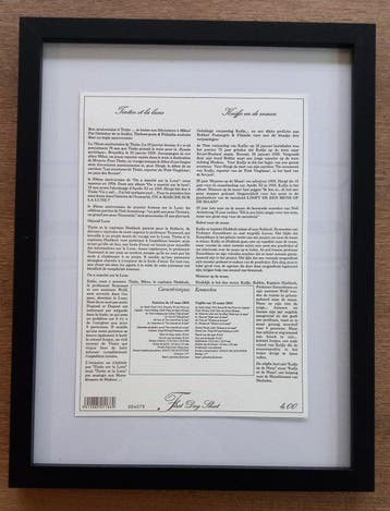 Kuifje - 1 * Édition limitée numérotée de timbres * Tintin