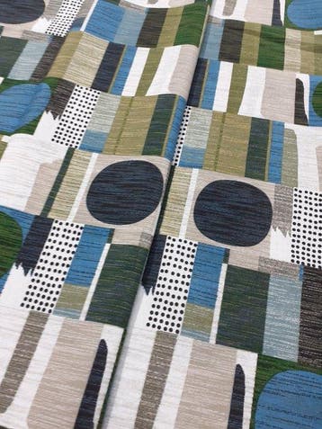 Meubelstof - 5 m - 1.4 m - Meervoudig geometrisch abstract