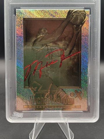 Fleer 1996 23KT Gold Michael Jordan - WCG 10 Graded card, Nieuw