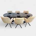 Cosmic Black Tafel  Plat Ovaal 90X220 CM