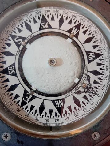 Boxed Compass - KEIK SEISAKUSHO Co LtD - Messing glas lood -