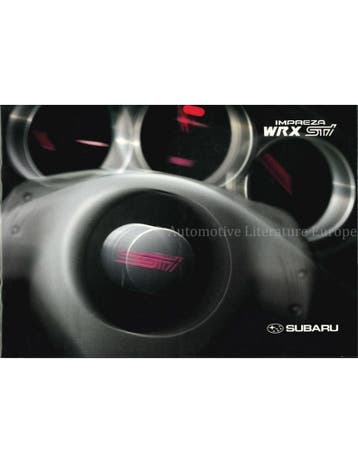 2004 SUBARU IMPREZA WRX STI BROCHURE DUITS, Ophalen of Verzenden