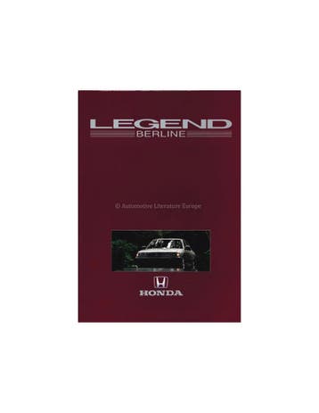 1988 HONDA LEGEND SEDAN BROCHURE FRANS
