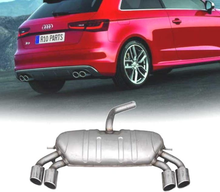 SILENCIEUX DECHAPPEMENT AUDI A3 HATCHBACK 13-20 LOOK S3, Autos : Pièces & Accessoires, Systèmes d'échappement, Envoi