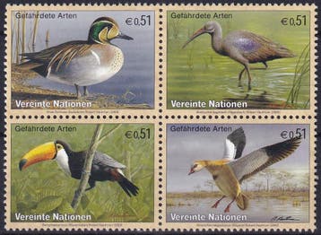 Verenigde Naties Wenen - 2003 - Vogels - Postfris, Verzenden