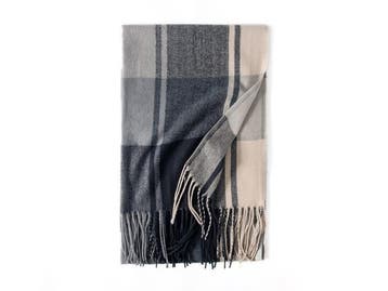 Veiling - Geruite luxe sjaal - grijs tinten, Vêtements | Femmes, Bonnets, Écharpes & Gants