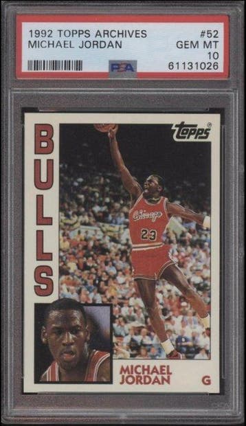 1992 Topps Michael Jordan, Scottie Pippen, Robinson - 10, Nieuw