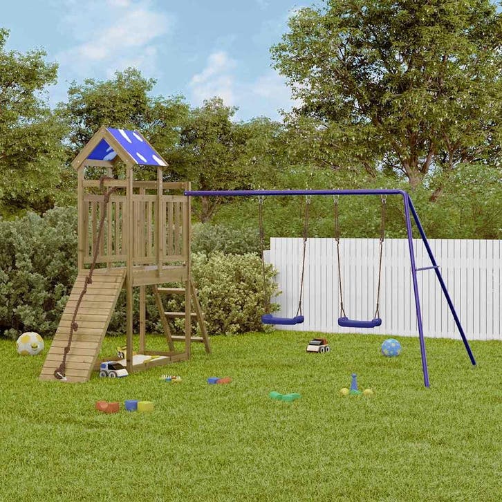 vidaXL Speelhuis geïmpregneerd grenenhout, Enfants & Bébés, Jouets | Extérieur | Aires de jeux, Envoi