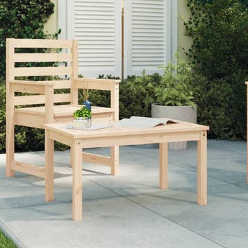 vidaXL Tuintafel 82,5x50,5x45 cm massief grenenhout, Tuin en Terras, Verzenden, Nieuw