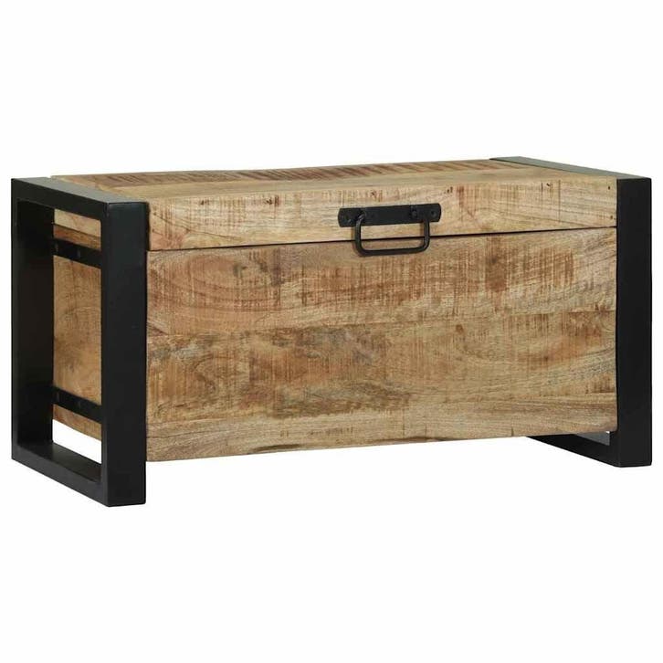 Industriele Opbergkist Mangohout | 35% korting retour, Maison & Meubles, Accessoires pour la Maison | Coffres, Envoi