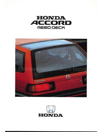 1988 HONDA ACCORD AERO DECK BROCHURE DUITS, Nieuw