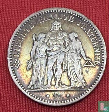 Frankrijk 5 francs 1873 (A), Verzenden, Losse munt