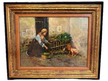 Tito Pellicciotti (1871-1950) - Lora del bagnetto