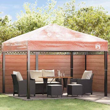 vidaXL Gazebo hoes vervanging 300 x 300 x 26 cm Transparant, Verzenden