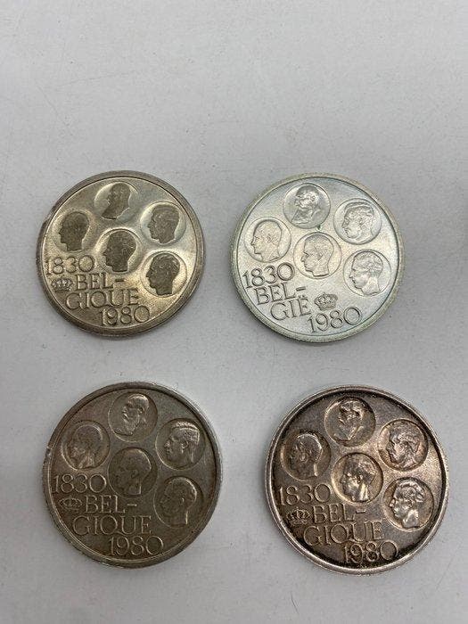 Belgique. 1980 10 pièces de 500 francs en argent (Sans prix, Postzegels en Munten, Munten | Nederland