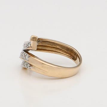 Ring - 14 karaat Geel goud, Witgoud, Nieuw