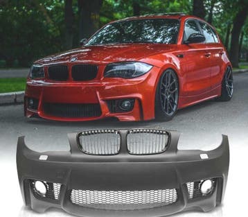PARE CHOCS FRONTAL BMW E81 E82 E87 E88 04-13 LOOK 1M + CALAN, Verzenden