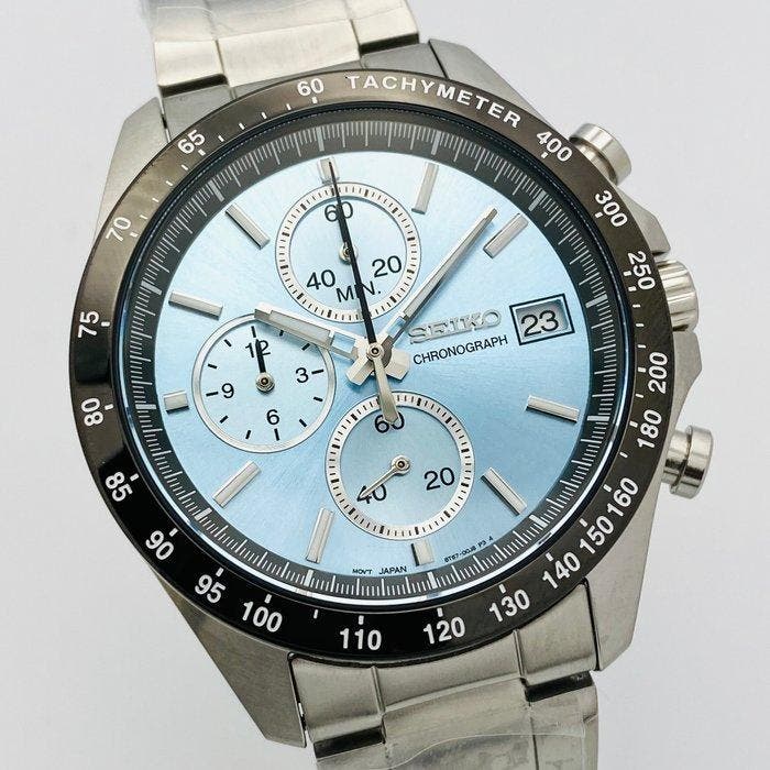 Seiko - Chronograph Blue - Zonder minimumprijs - 8T67 -, Handtassen en Accessoires, Horloges | Antiek