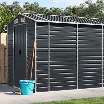 vidaXL Tuinschuur 191x470x198 cm gegalvaniseerd staal, Verzenden, Nieuw