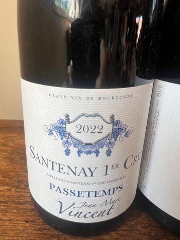 2022 & 2023 Jean-Marc Vincent Passetemps - Santenay 1er, Collections, Vins