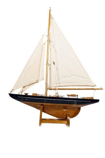 Modelschip - Karibikyacht/Segelboot  Höhe 56cm - Länge 42cm