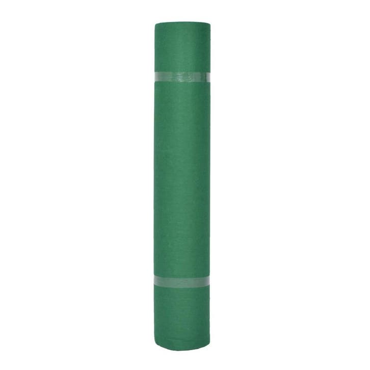 vidaXL Tapijt Effen Groen 1 x 24 m Stof, Jardin & Terrasse, Paillassons, Envoi