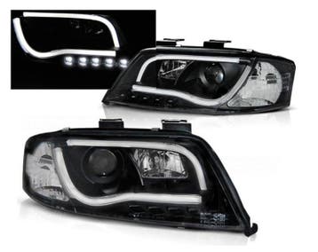 LED Tube DRL koplampen Black geschikt voor Audi A6, Verzenden, Nieuw, Audi