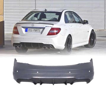 PARE-CHOCS ARRIERE MERCEDES CLASSE C W204 12-15 LOOK C63 AMG, Autos : Pièces & Accessoires, Carrosserie & Tôlerie, Verzenden