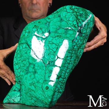 Indrukwekkend blok natuurlijke malachiet - Meesterwerk van, Collections
