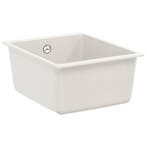 vidaXL Wasbak Wit 370 x 460 mm 80% Kwarts en 20% Hars, Verzenden, Nieuw