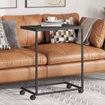 vidaXL Bijzettafel met wieltjes 55x35x70 cm bewerkt hout, Verzenden, Nieuw