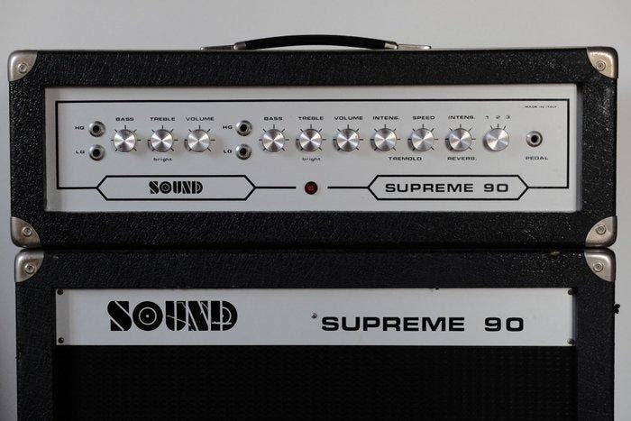SOUND - Aantal items: 2 - Gitaar eindversterker - Italië -, Musique & Instruments, Instruments à corde | Guitares | Acoustiques