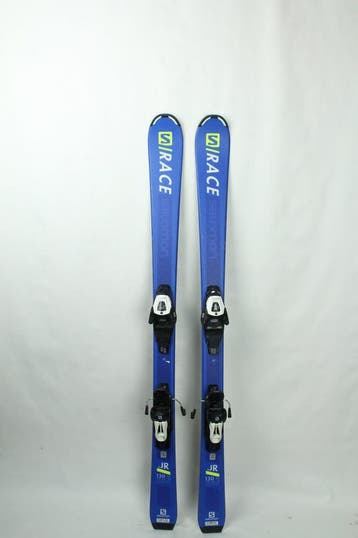 Refurbished - Ski - Salomon S race Jr - 130, Gebruikt, 100 tot 140 cm, Salomon, Ophalen of Verzenden