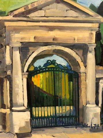 Spanish School (c. 1970) - Madrid: The Gate of the Botanic