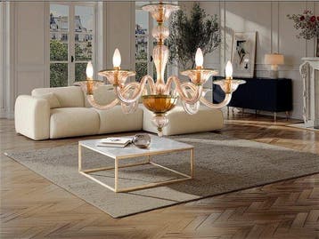 SLC Illumina - MG - Kroonluchter - Kristal - Mur6L ambra