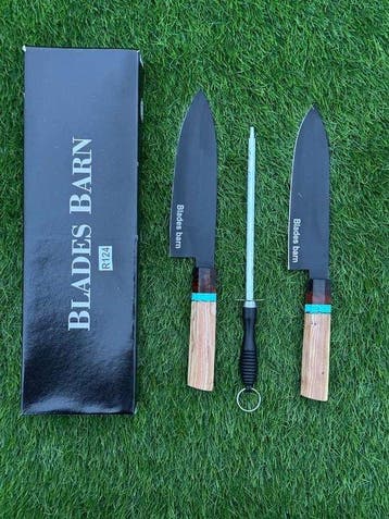 Keukenmes - Kitchen knife set - Staal, Hout - Japan
